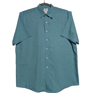 L.LBean Men's Traditional Fit Size XL Reg Yellow Blue Check Button Down 100% Cot